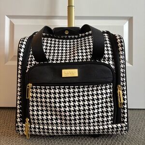 Nicole Miller Houndstooth Carry On Luggage
